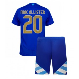 Fotbalové Dres Argentina Alexis Mac Allister #20 Dětské Venkovní Oblečení Copa America 2024 Krátký Rukáv (+ trenýrky)